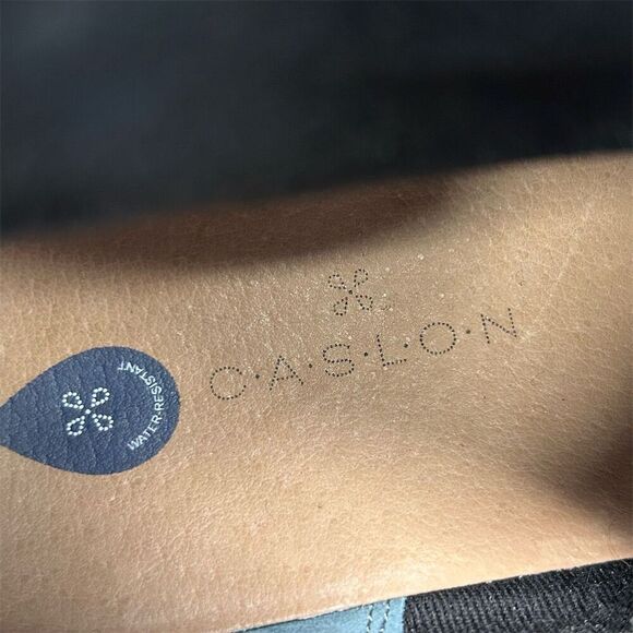 Caslon Oaklee Women's Gray Leather Ankle Booties Size 9 Water Resistant Casual - Picture 12 of 13